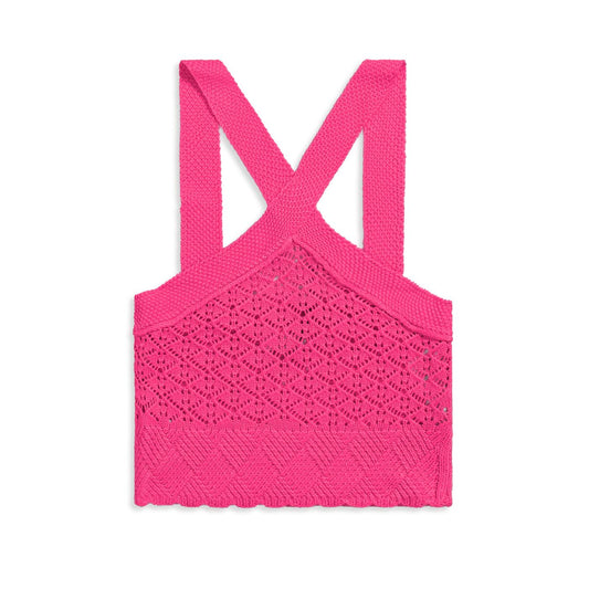 JDY Sun S/L Halterneck Top Knit Carmine Rose  - 15291815CR