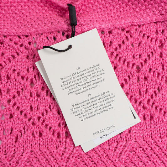 JDY Sun S/L Halterneck Top Knit Carmine Rose  - 15291815CR