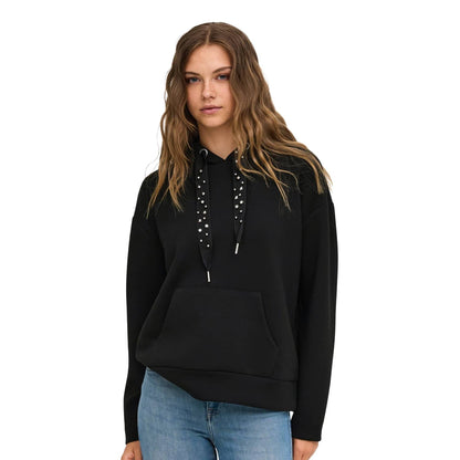 Only Fancy L/S Hood String Swt Old Black  - 15303838OB