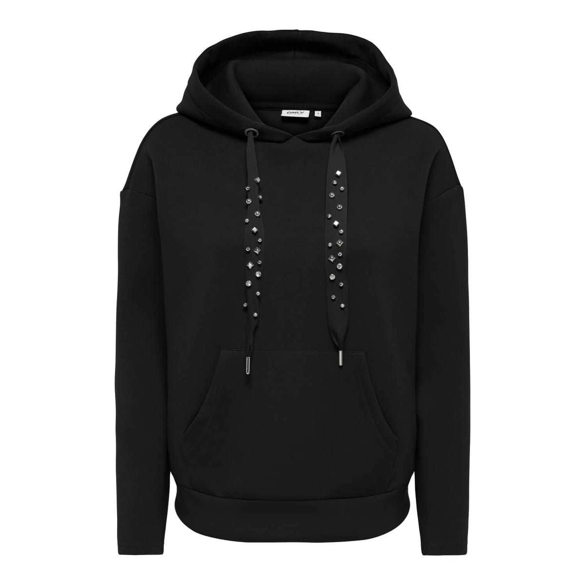 Only Fancy L/S Hood String Swt Old Black  - 15303838OB