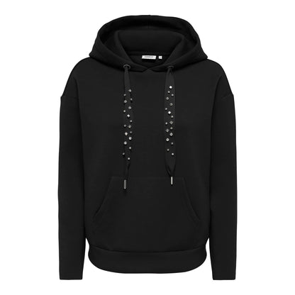 Only Fancy L/S Hood String Swt Old Black  - 15303838OB