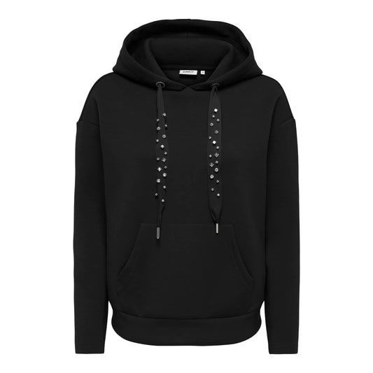 Only Fancy L/S Hood String Swt Old Black  - 15303838OB