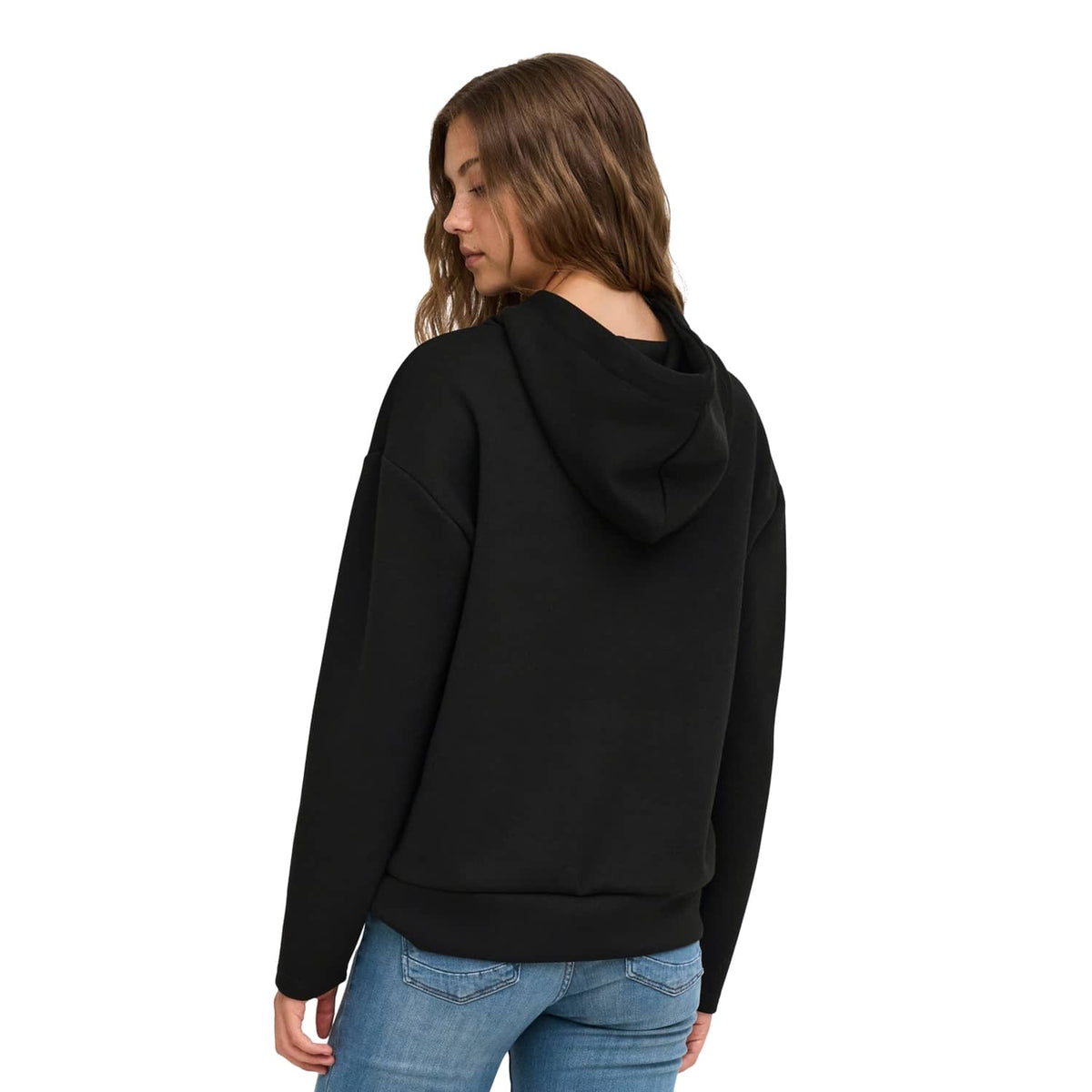 Only Fancy L/S Hood String Swt Old Black  - 15303838OB