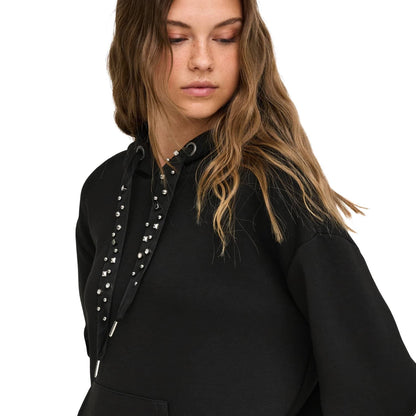 Only Fancy L/S Hood String Swt Old Black  - 15303838OB