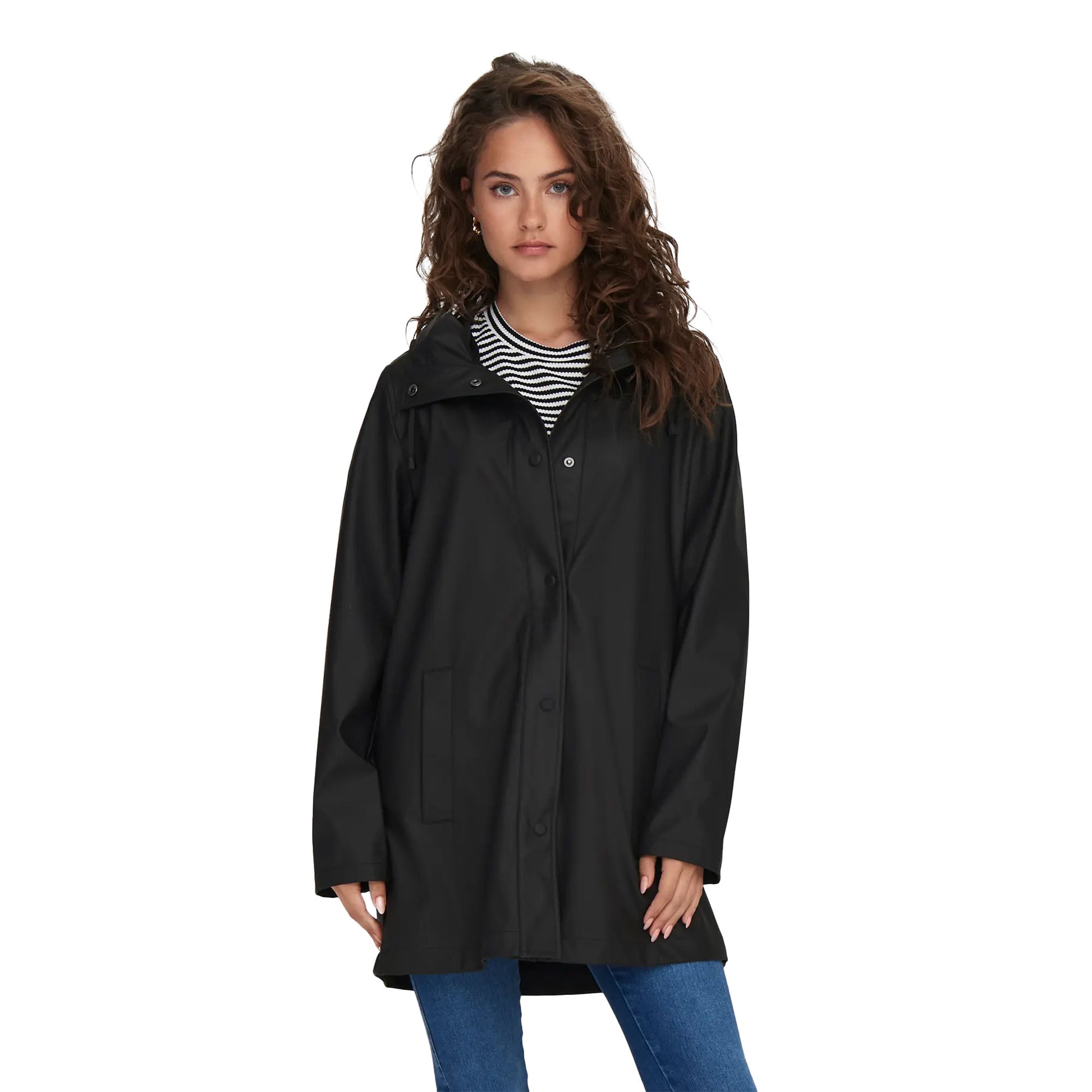 Only New Ellen Raincoat Black  - 15304784B