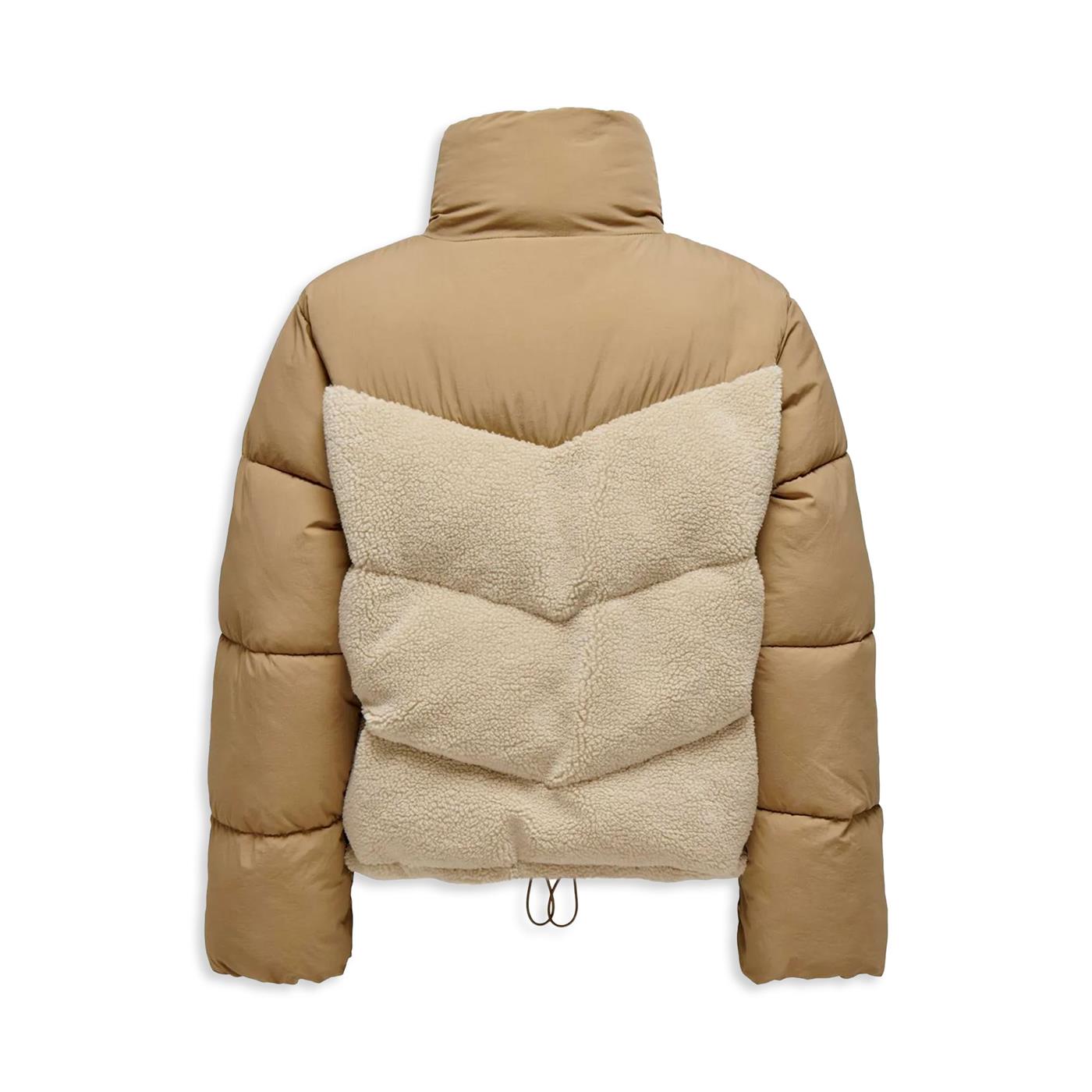 Only Siena Teddy Mix Puffer Brown Rice  - 15322083BR