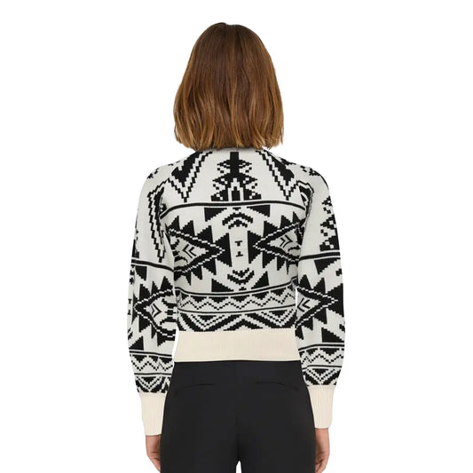 Only Frida Life LS Highneck CC Knit Birch  - 15324430BI