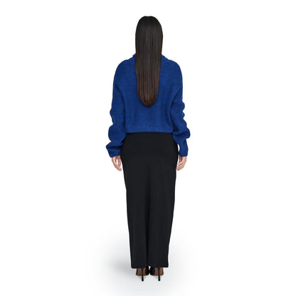 Only Rosie LS Cropped Rollneck Bling Knit Sodalite  - 15328433S