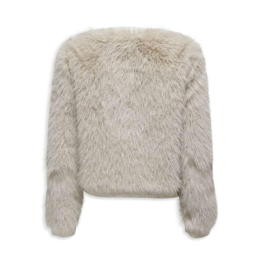 Only Vada Faux Fur Mix Jacket Cloud Dancer  - 15330060CD