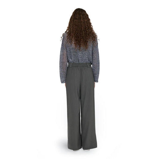 Only Svea MW Mel Wide Pant Dark Grey  - 15331532DG