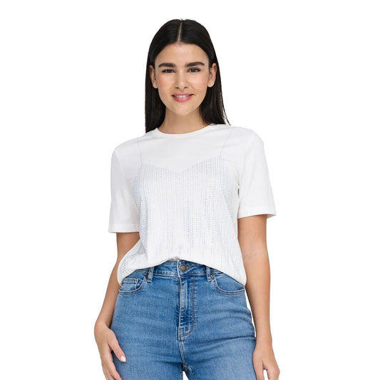 Only Billie Life S/S Top Cloud Dancer  - 15333617CD