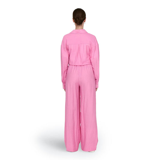 Only Tania Life HW Pull-Up Pant Fuchsia Pink  - 15340686FP