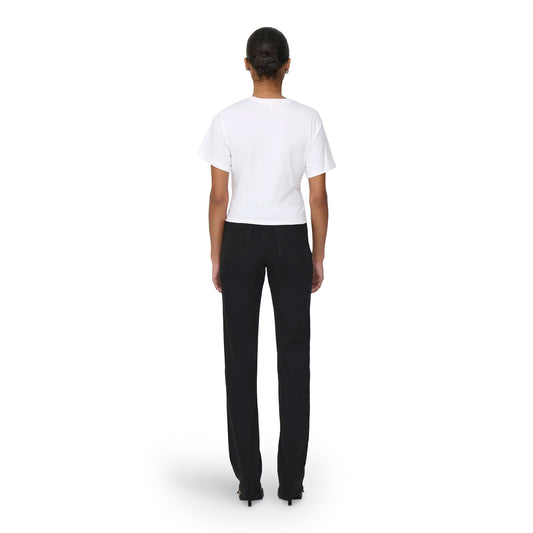Only Will Life S/S Tie Top Bright White  - 15343432BW