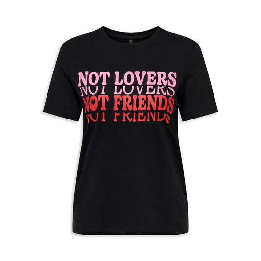 Only Lotte Life Reg S/S Not Top Black  - 15344235B