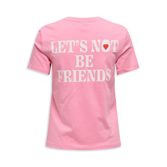 Only Lotte Life Reg S/S Not Top Sachet Pink  - 15344235SP