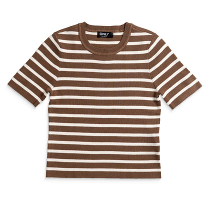 Only Fie 2/4 Pullover CC Knit Cub/Cloud Dancer Stripes  - 15344307C