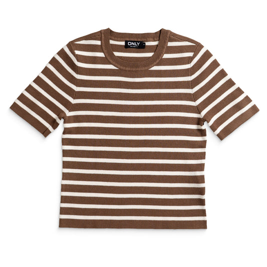 Only Fie 2/4 Pullover CC Knit Cub/Cloud Dancer Stripes  - 15344307C