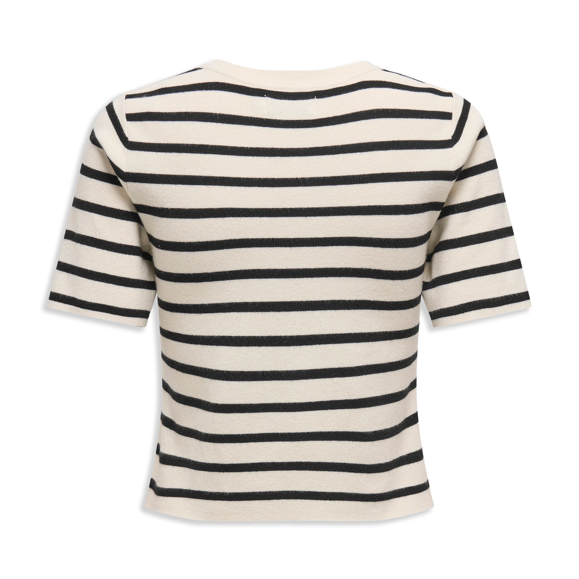 Only Fie 2/4 Pullover CC Knit Cloud Dancer/Black Stripes  - 15344307CD