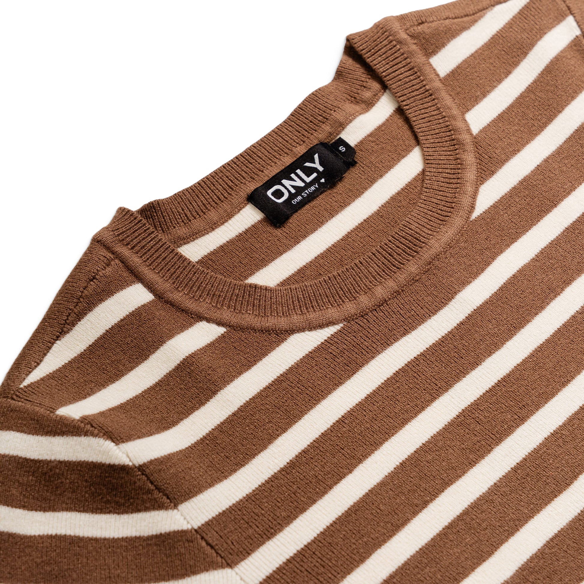 Only Fie 2/4 Pullover CC Knit Cub/Cloud Dancer Stripes  - 15344307C