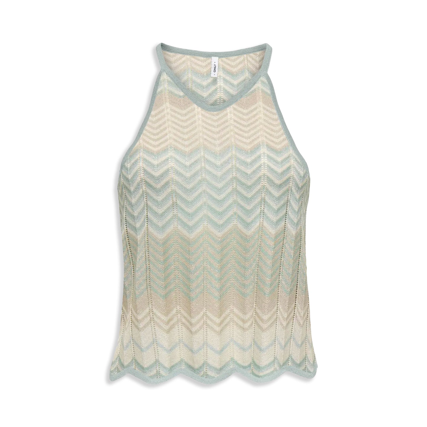 Only Alvira Life SL Glitter Top Knt Cloud Blue/Cloud Blue  - 15344392CB