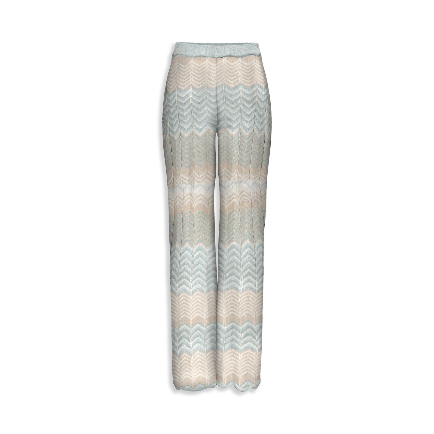 Only Alvira Life MW Glitter Pant Knt Cloud Blue/Cloud Blue  - 15344393CB