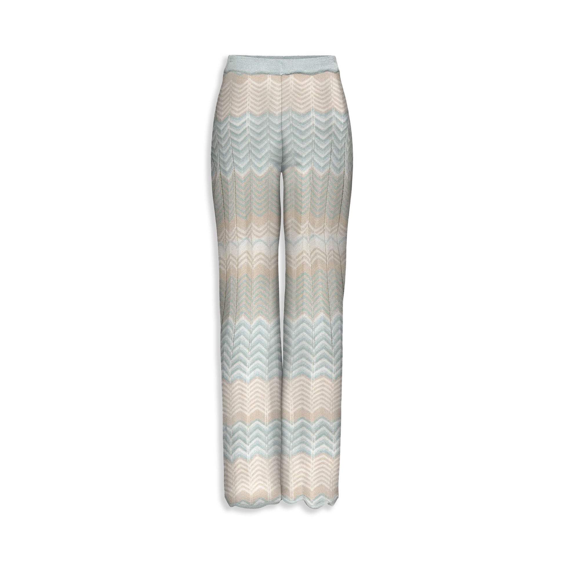 Only Alvira Life MW Glitter Pant Knt Cloud Blue/Cloud Blue  - 15344393CB