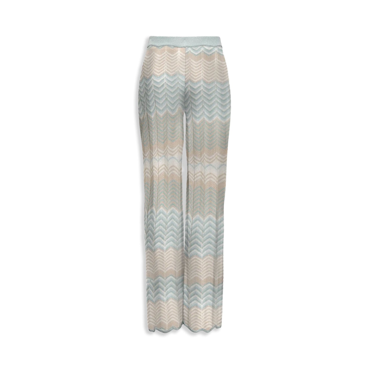Only Alvira Life MW Glitter Pant Knt Cloud Blue/Cloud Blue  - 15344393CB