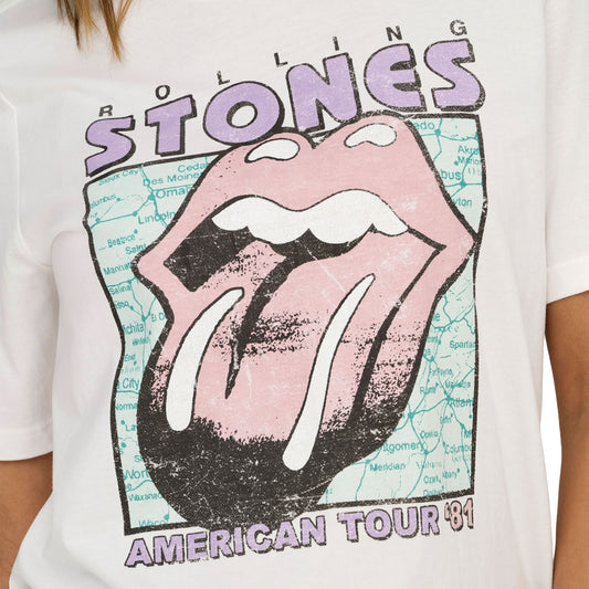 Only Rolling Stones Life S/S Top Cloud Dancer/American Tour  - 15345922CDAT