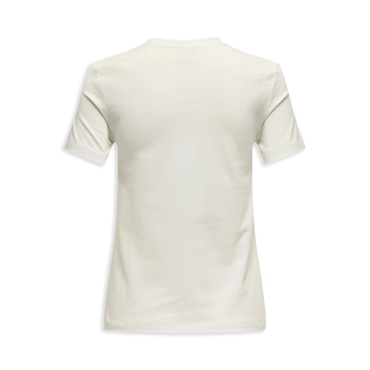 Only Filippa Life S/S O-Neck Top Cloud Dancer  - 15346574CD