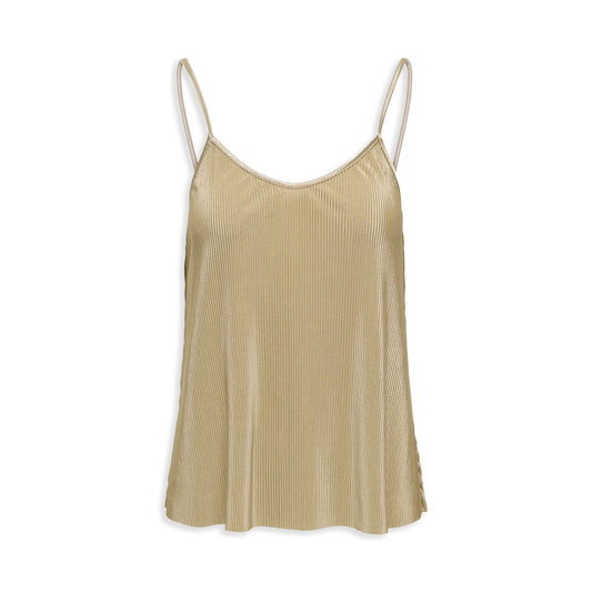 Only Claudia Plisse Singlet Antique Gold  - 15346903AG