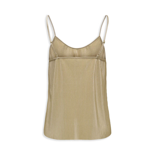 Only Claudia Plisse Singlet Antique Gold  - 15346903AG