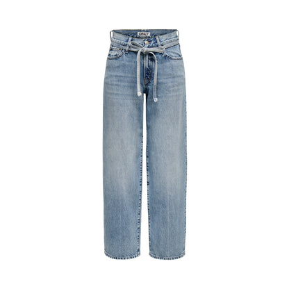 Only Gianna MW Straight Dot450 Dnm Light Blue Denim  - 15347093LBD