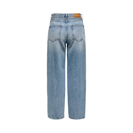 Only Gianna MW Straight Dot450 Dnm Light Blue Denim  - 15347093LBD