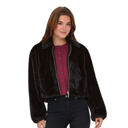 Only Dana Life Faux Fur Jacket Black  - 15348987B