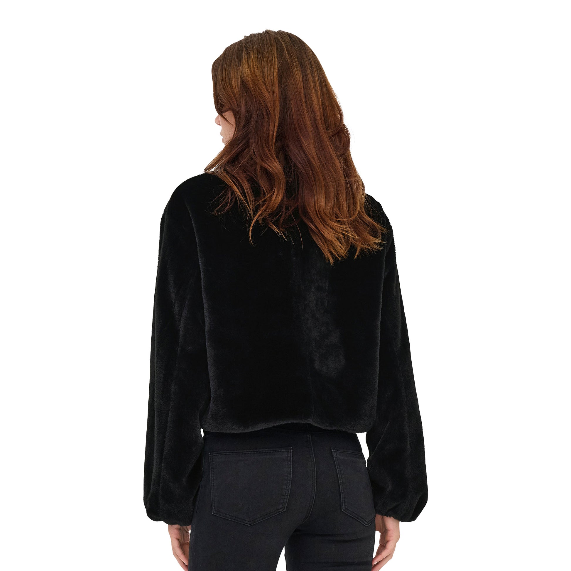 Only Dana Life Faux Fur Jacket Black  - 15348987B