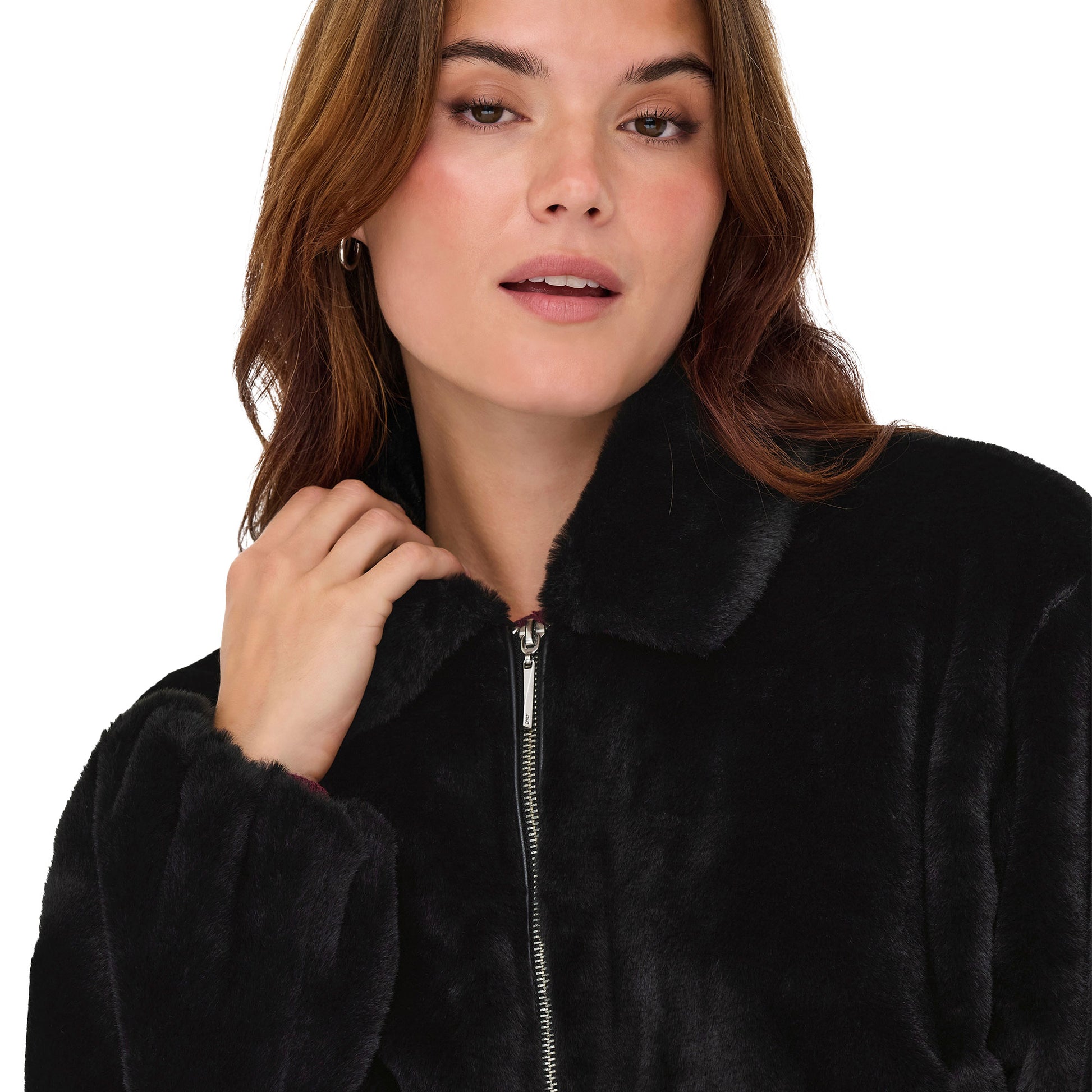 Only Dana Life Faux Fur Jacket Black  - 15348987B