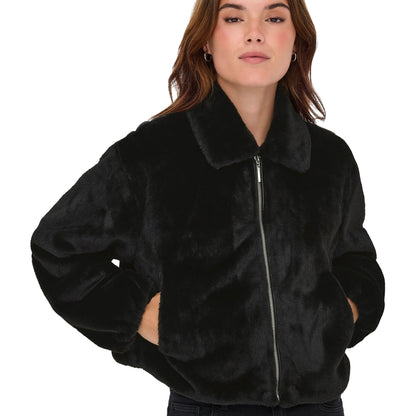 Only Dana Life Faux Fur Jacket Black  - 15348987B