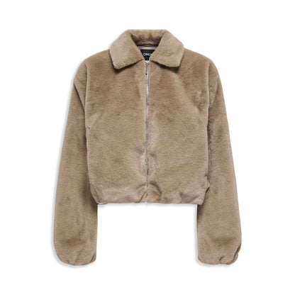 Only Dana Life Faux Fur Jacket Silver Mink  - 15348987SM
