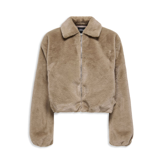 Only Dana Life Faux Fur Jacket Silver Mink  - 15348987SM