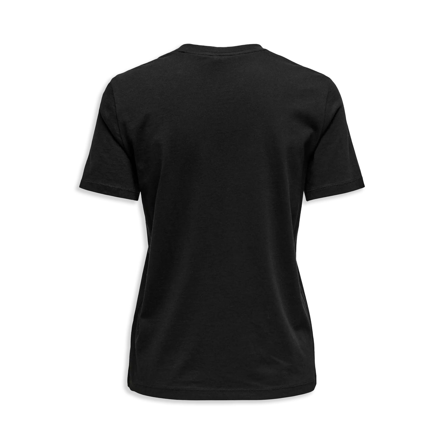 Only Olivia Life S/S Flower O-Neck Top Black  - 15349470B