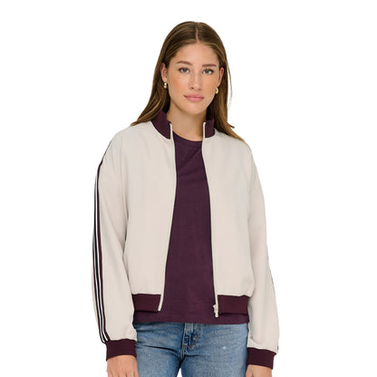 Only Mellie Life Panel Zip Jacket Pumice Stone  - 15351239PS
