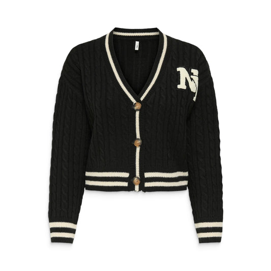 Only Thale LS Button Cardigan Knit Black  - 15352210B