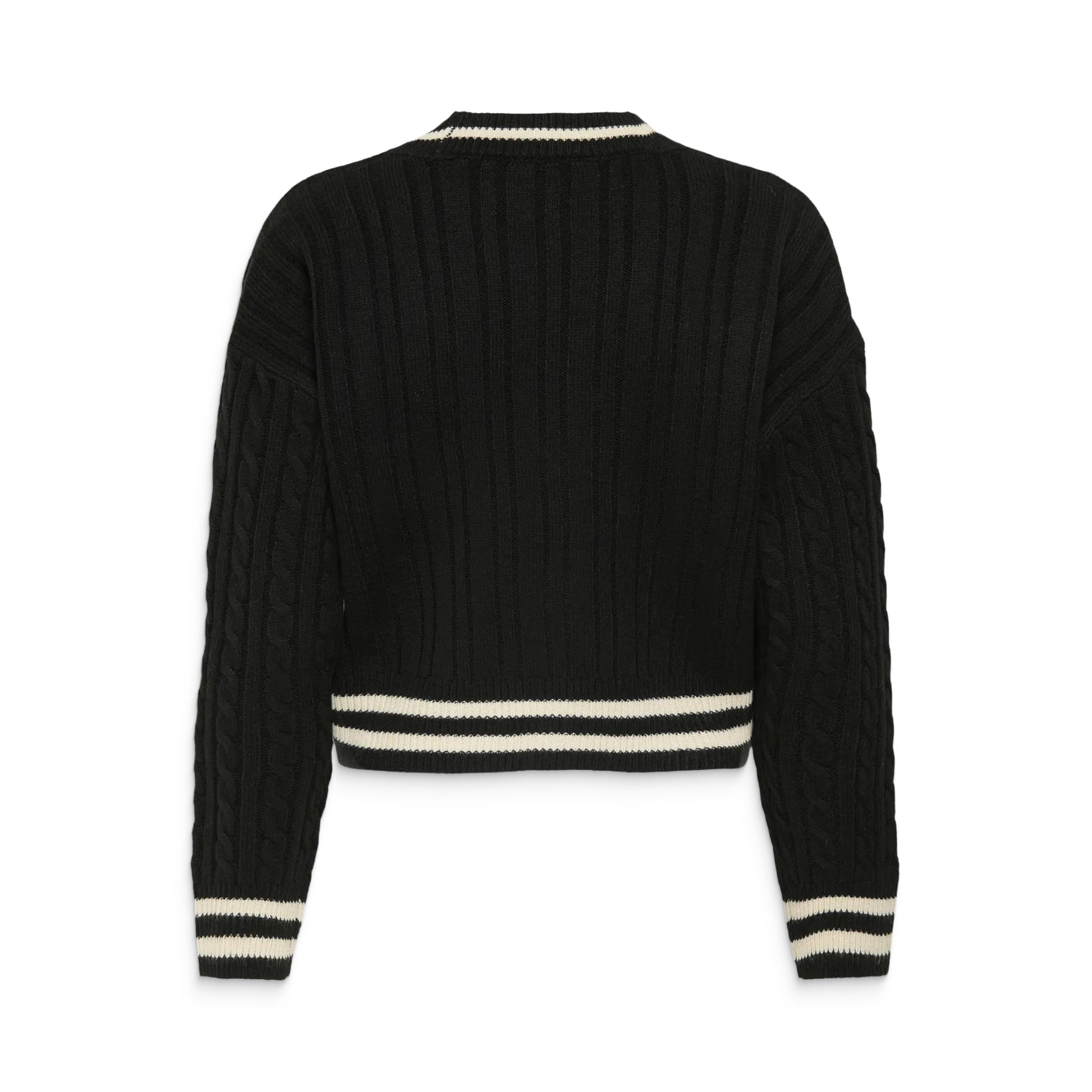 Only Thale LS Button Cardigan Knit Black  - 15352210B