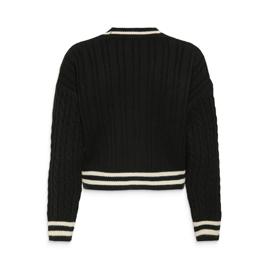 Only Thale LS Button Cardigan Knit Black  - 15352210B