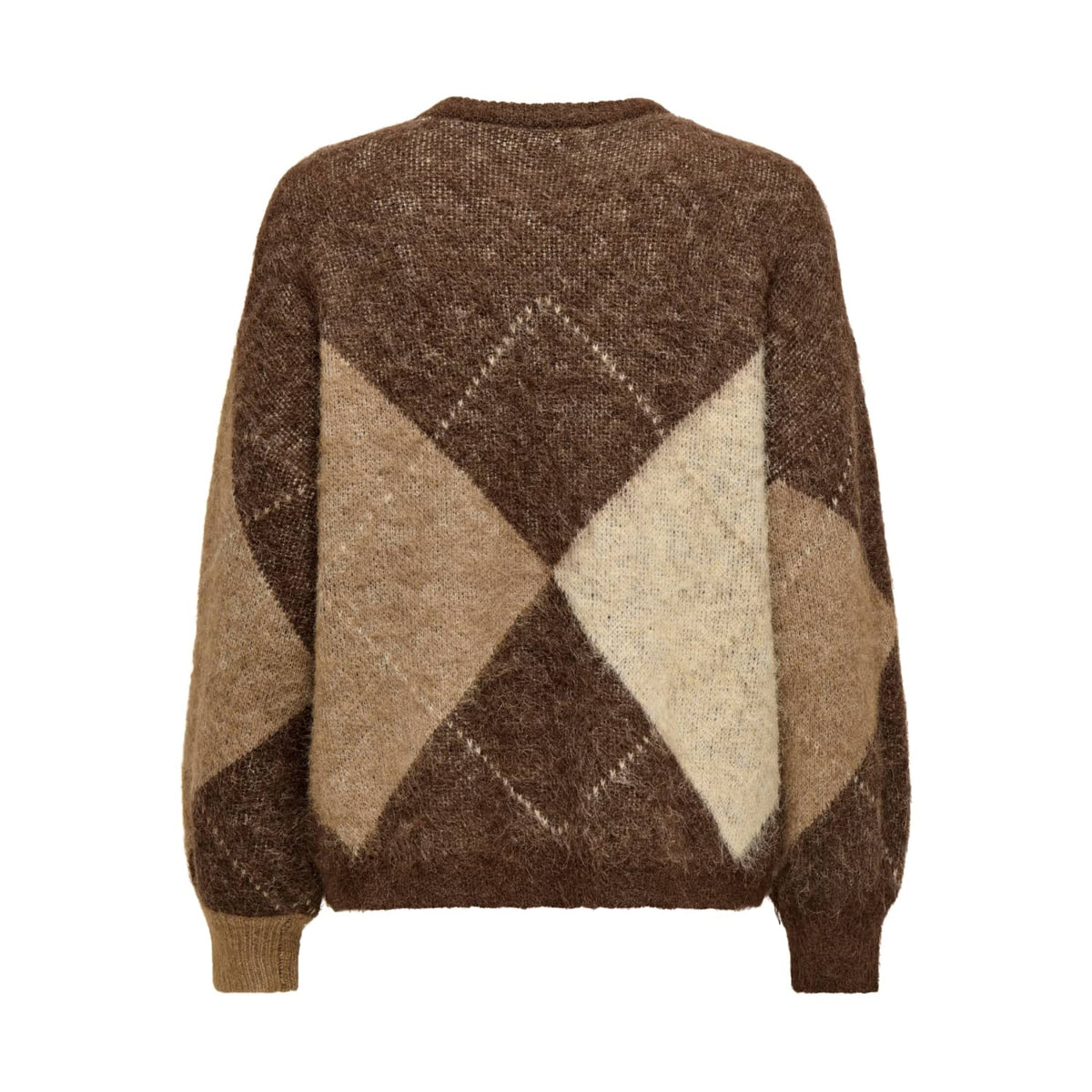 Only Noeme Life LS Jacquard O-Neck Noos Knit Chestnut  - 15353226C