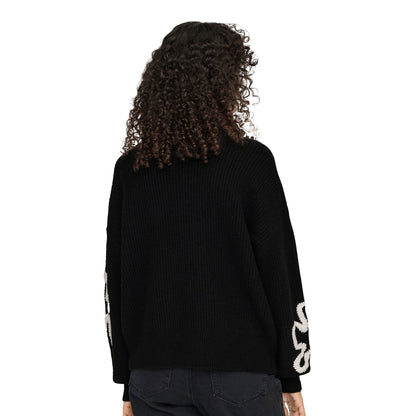 Only Daisy Life LS Stitch O-Neck Knit Black  - 15353299B