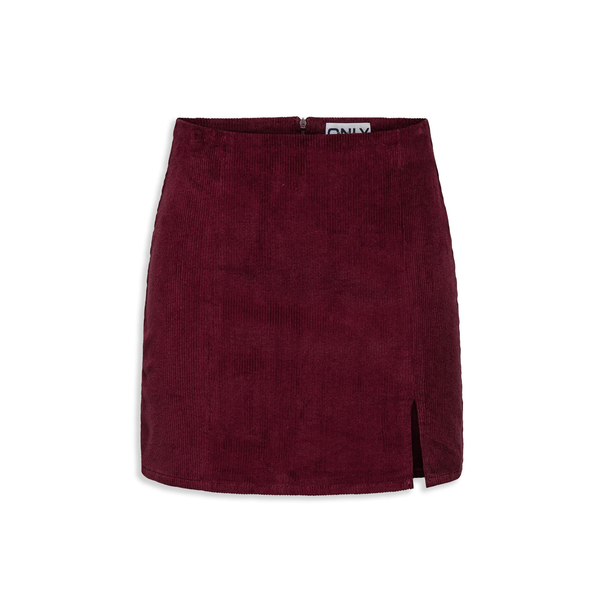 Only Leni-Global Short Cord Slit Skirt Cabernet  - 15353633C