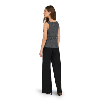 Only Lea Glitter S/L 2-Ways Top Black  - 15356494B