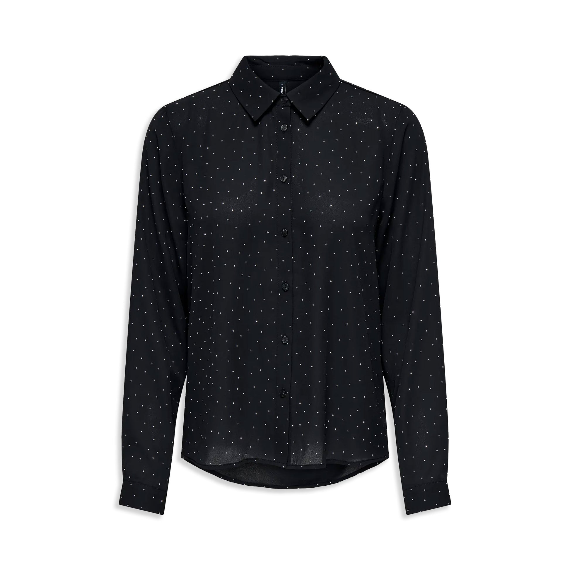 Only Zeke L/S Stud Shirt Wvn Black  - 15357355B