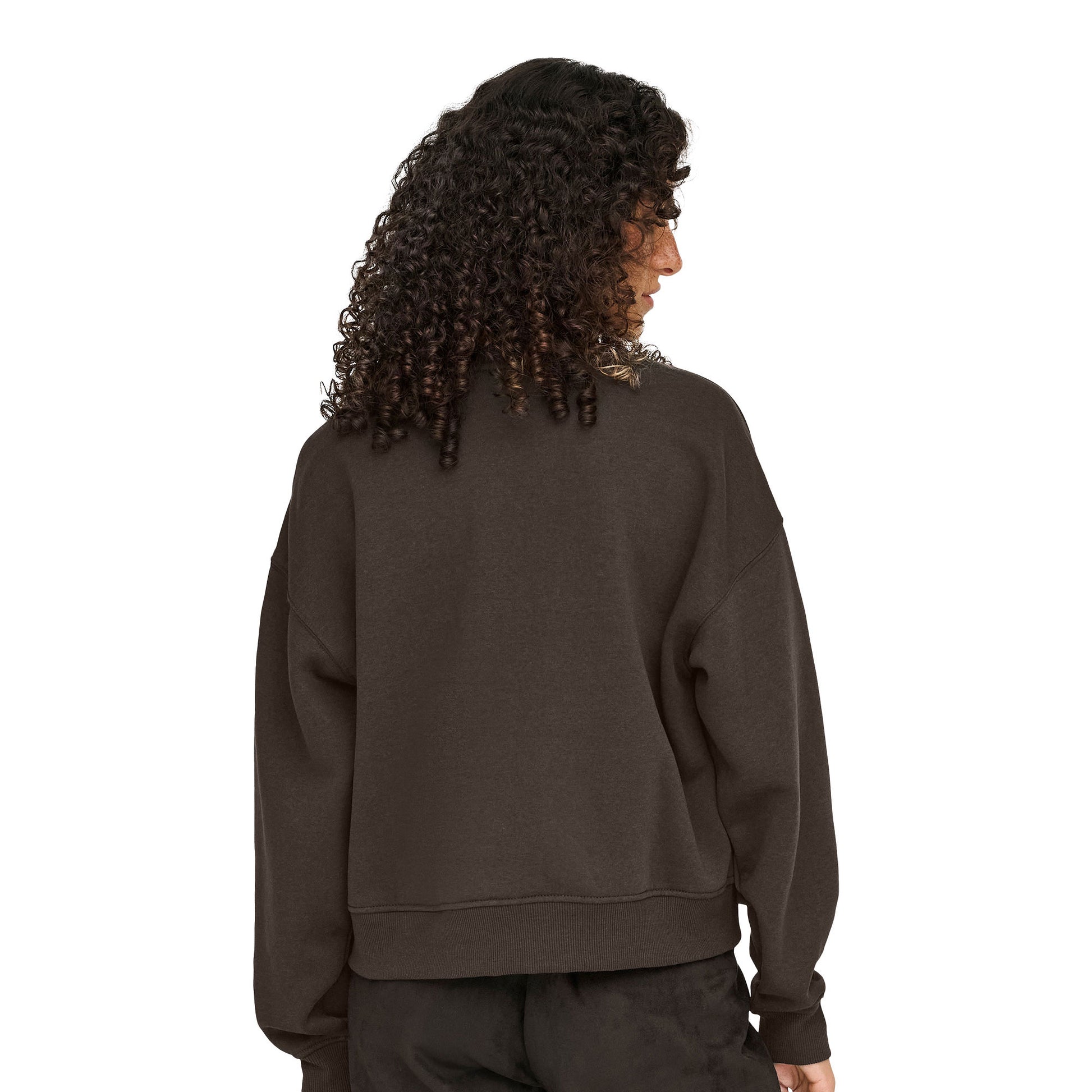 Only Best L/S Print Crew Neck Sweat Chocolate Torte  - 15357681CT